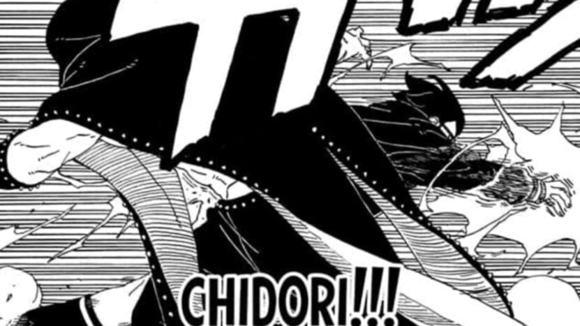 Konohamaru vs. Hidari Rasengan contre Chidori dans Boruto Two Blue Vortex chapitre 11