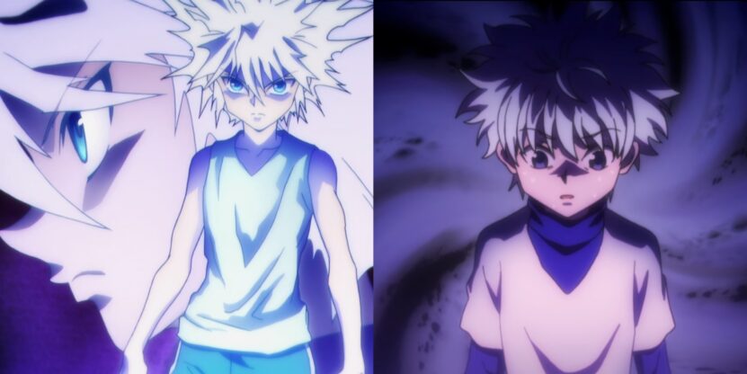 killua utilise godspeed et killua manipulé par illumi zoldyck dans hunter x hunter Arc de la Famille Zoldyck