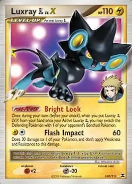 carte pokemon Luxray Lv.X carte Pokemon TCG